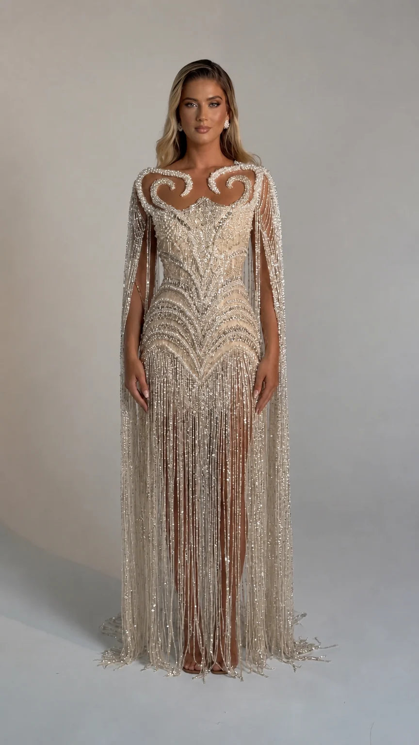 Front view of the champagne color variant