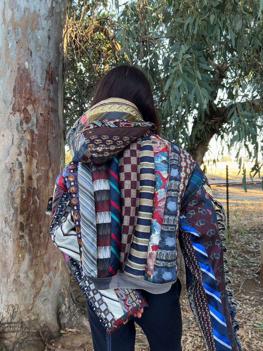 Upcycled Necktie Jacket