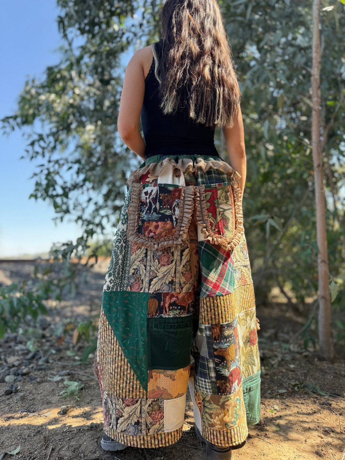 Upcycled Adjustable-Waist Pants