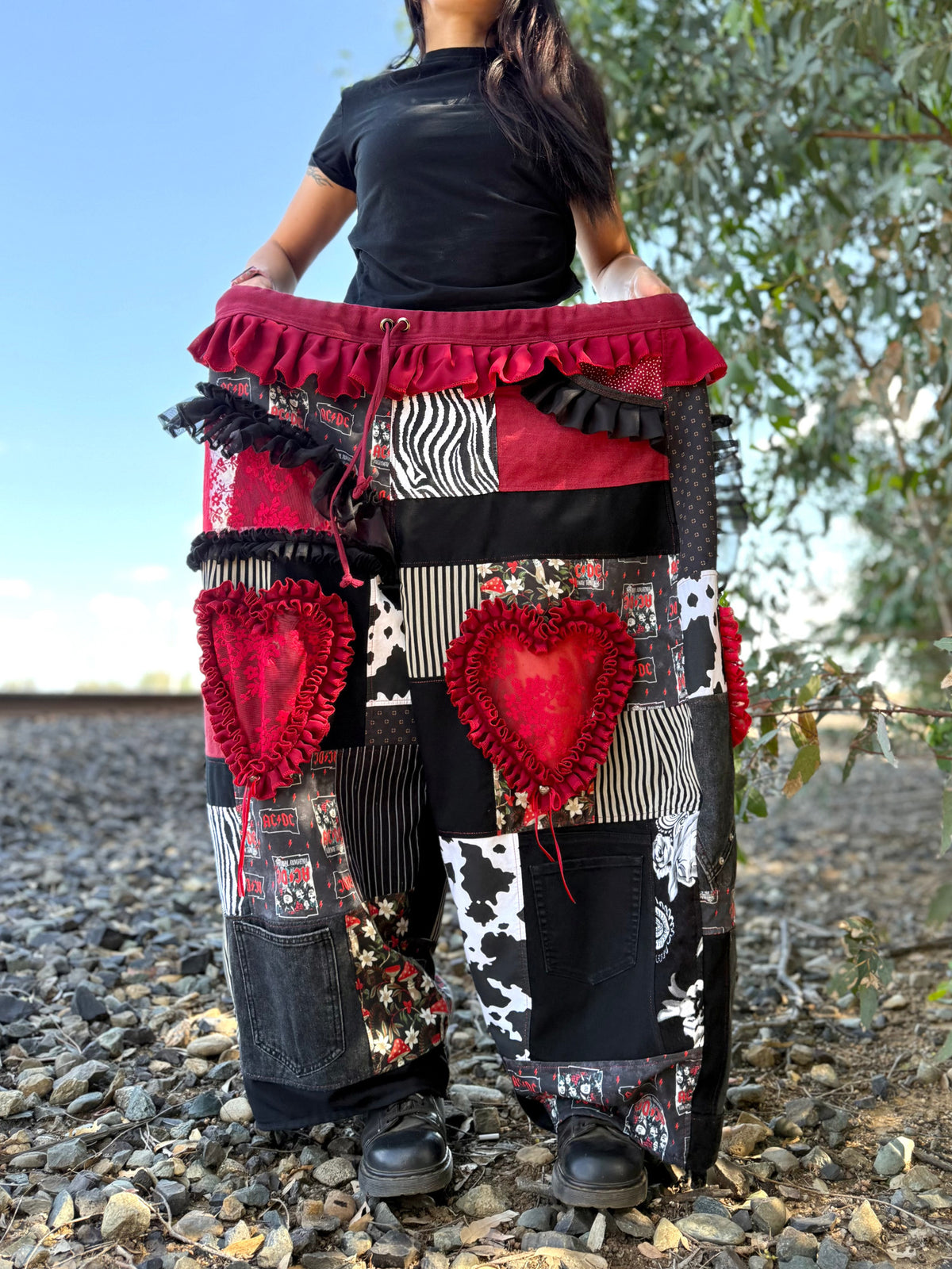 Upcycled Adjustable-Waist Pants