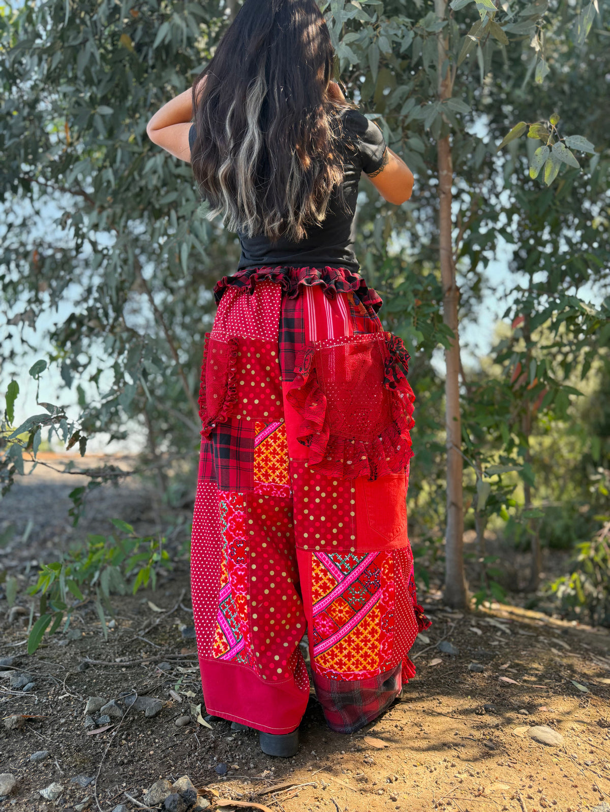 Upcycled Adjustable-Waist Pants