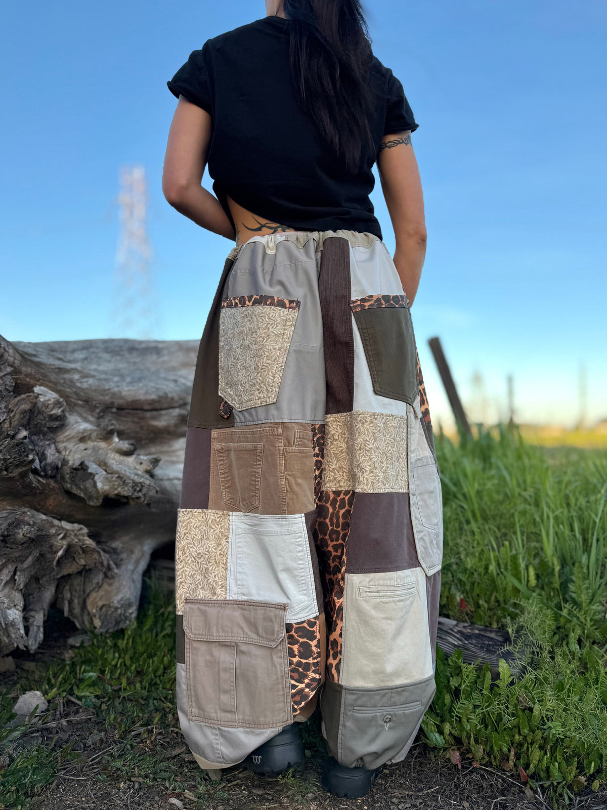 Upcycled Adjustable-Waist Pants