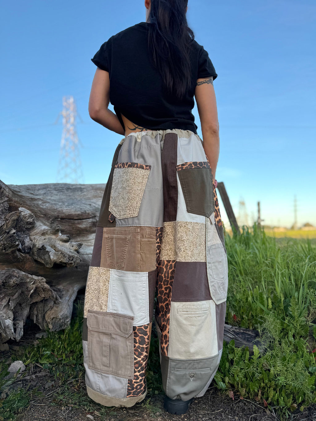 Upcycled Adjustable-Waist Pants