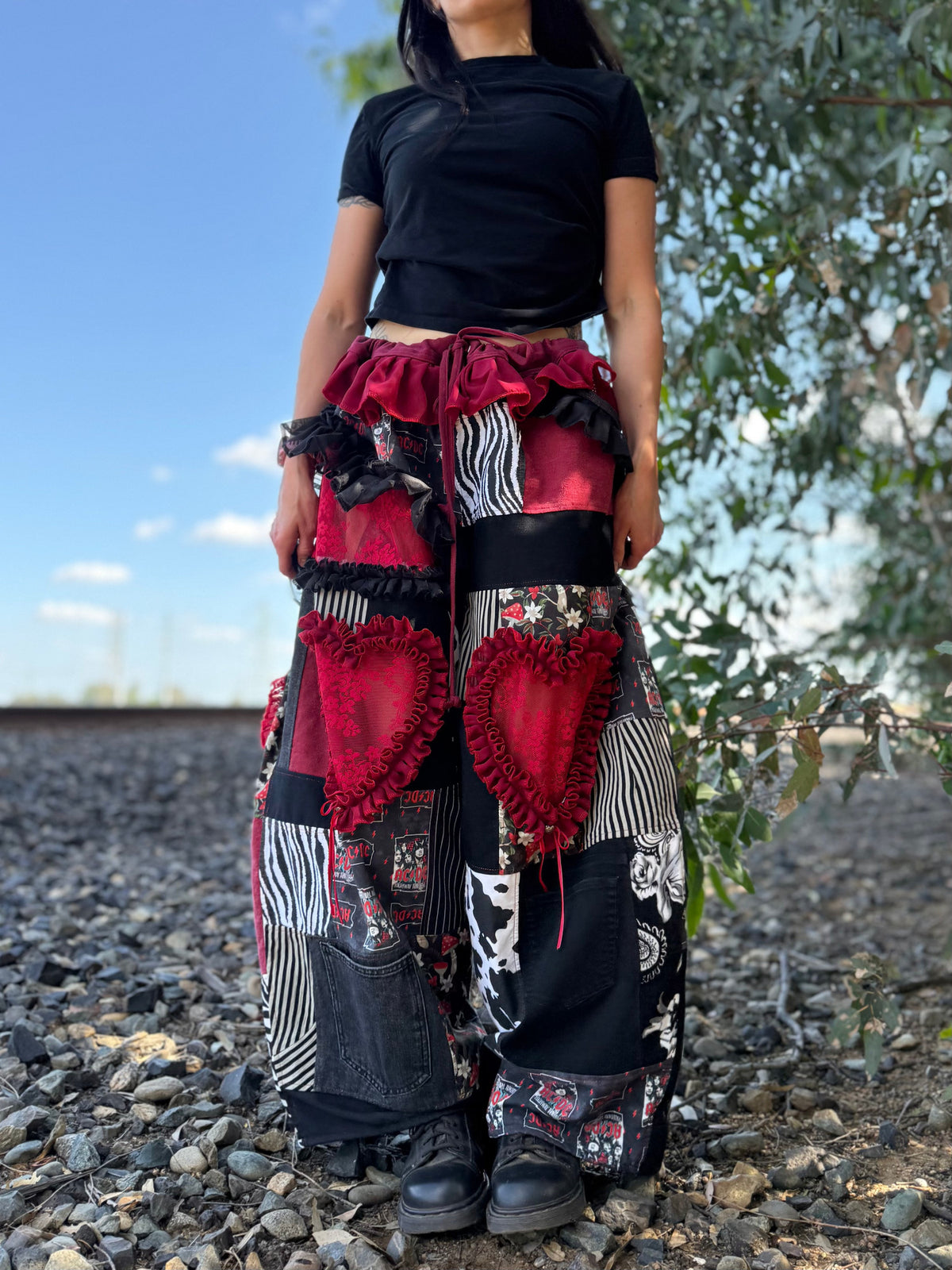 Upcycled Adjustable-Waist Pants