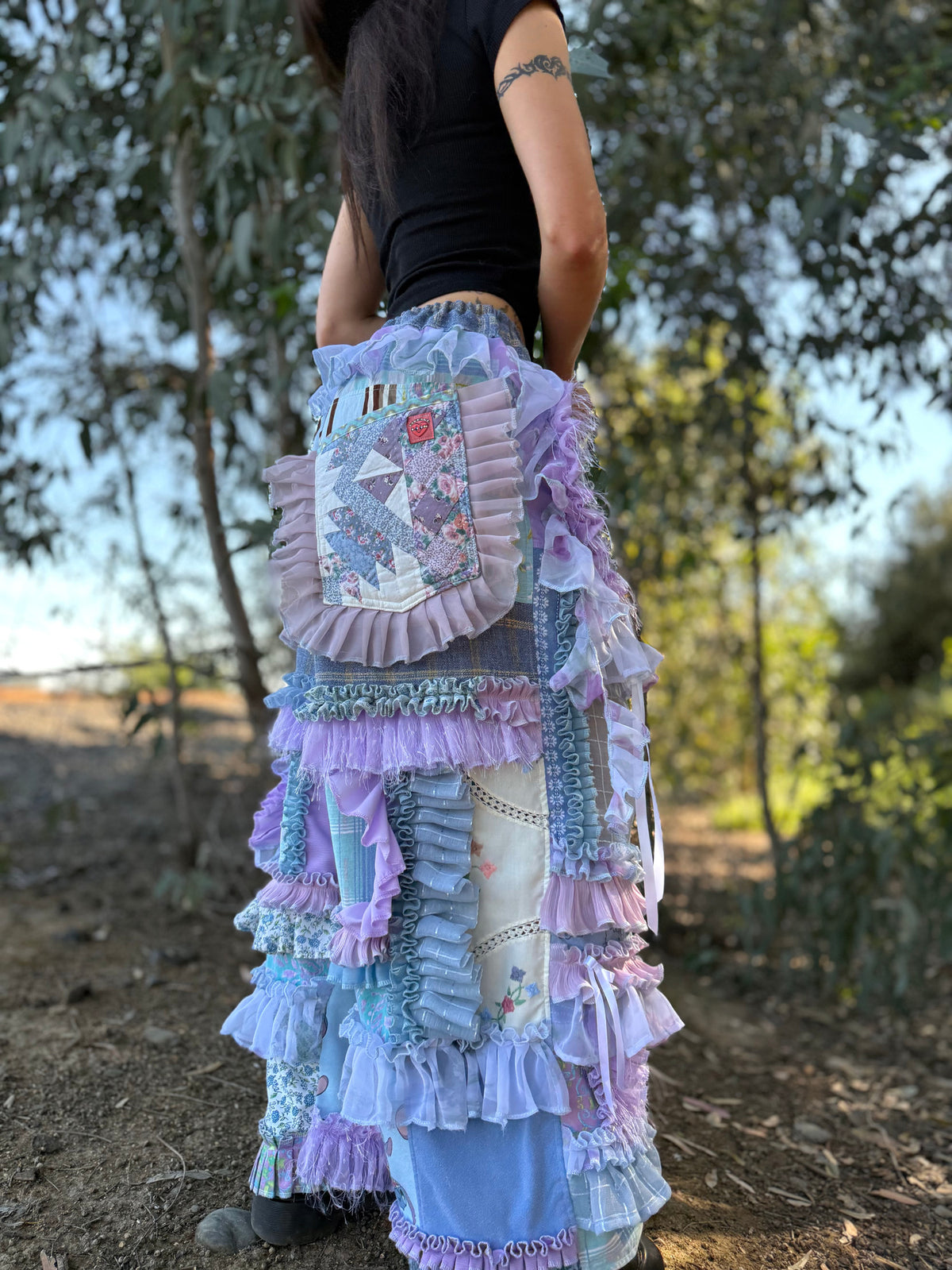 Upcycled Adjustable-Waist Pants