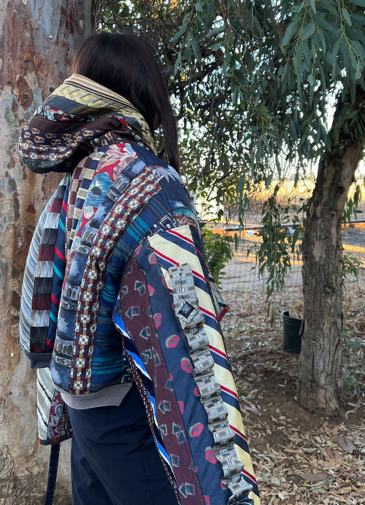 Upcycled Necktie Jacket