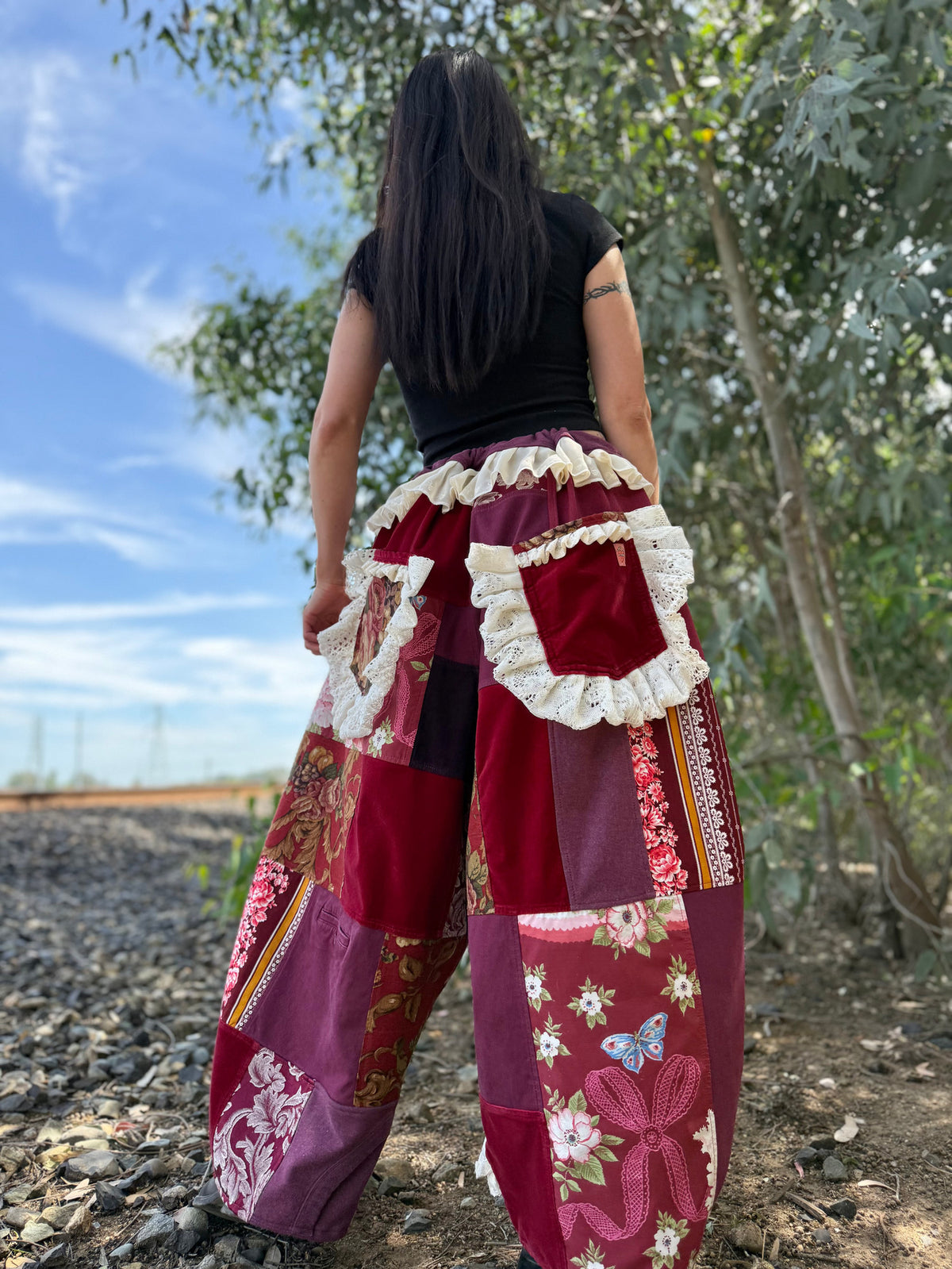 Upcycled Adjustable-Waist Pants